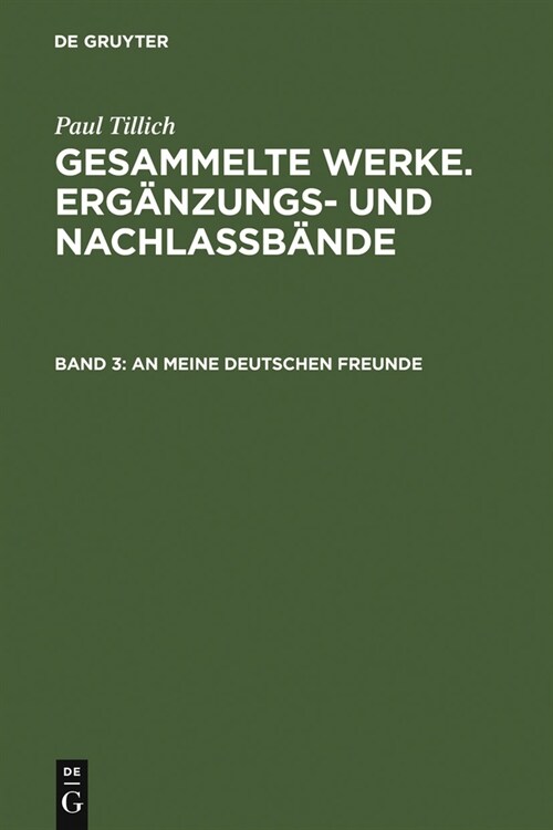 An meine deutschen Freunde (Hardcover, Reprint 2011)