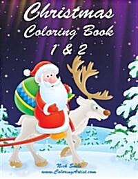 Christmas Coloring Book 1 & 2 (Paperback)