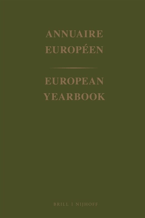 European Yearbook / Annuaire Europ?n, Volume 41 (1993) (Hardcover)