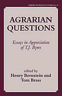 Agrarian Questions : Essays in Appreciation of T. J. Byres (Paperback)