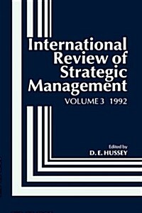 International Review of Strategic Management 1992, Volume 3 (Hardcover)