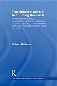 Two Hundred Years of Accounting Research (Paperback)