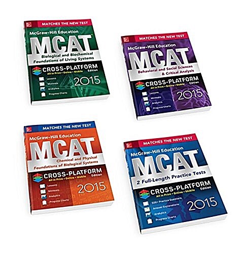 McGraw-Hill Education MCAT 2015 4-Book Value Pack, Cross-Platform Edition (Paperback)
