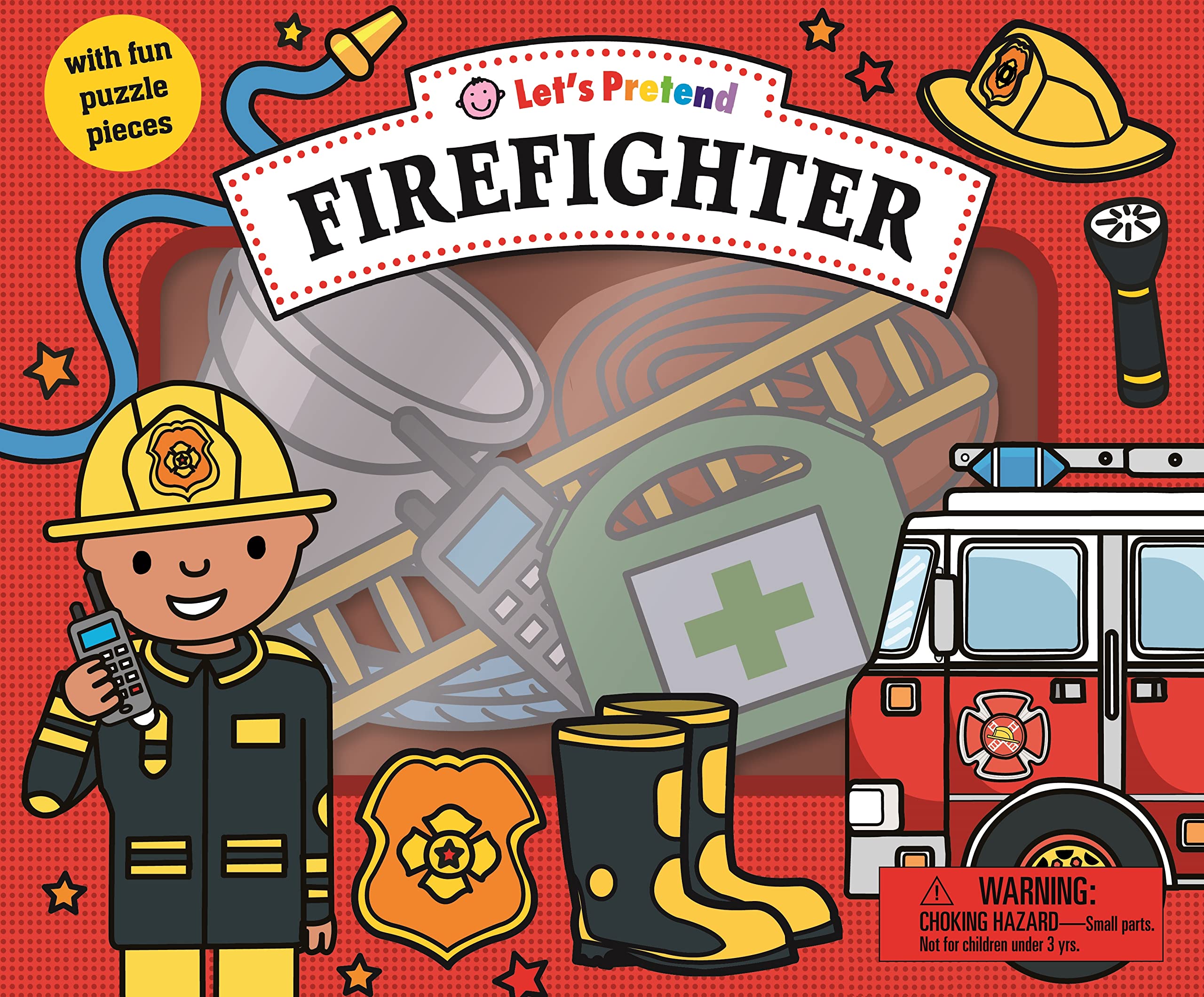 [중고] Lets Pretend: Firefighter Set: With Fun Puzzle Pieces (Board Books)