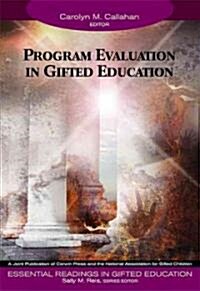 [중고] Program Evaluation in Gifted Education (Paperback)