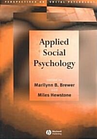 Applied Social Psychology (Paperback)
