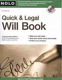 Quick & Legal Will Book (Paperback, CD-ROM, 5th)