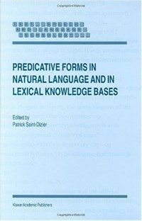 Predicative forms in natural language and in lexical knowledge bases
