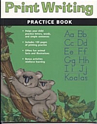 Print Writing Practice Book (Flash Kids Harcourt Family Learning) (Paperback)