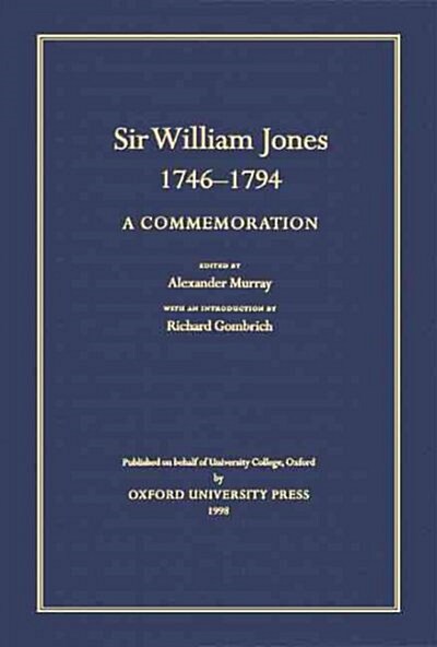 Sir William Jones, 1746-1794 (Hardcover, Reprint)