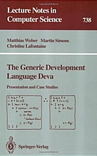 The Generic Development Language Deva (Paperback)