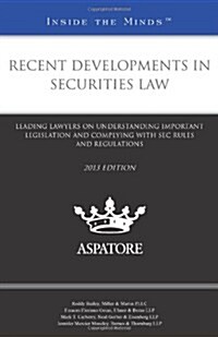 Recent Developments in Securities Law (Paperback)