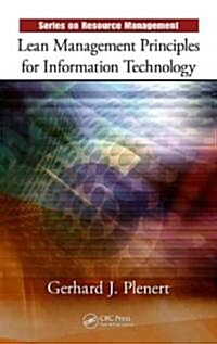 Lean Management Principles for Information Technology (Hardcover)