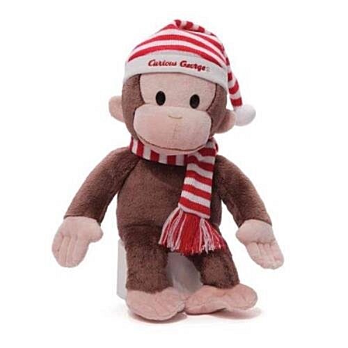 Curious George W/ Striped Hat and Scarf 14 Plush (Plush, Toy)