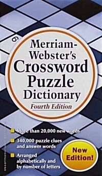 Merriam-Websters Crossword Puzzle Dictionary (Mass Market Paperback, 4, Revised)