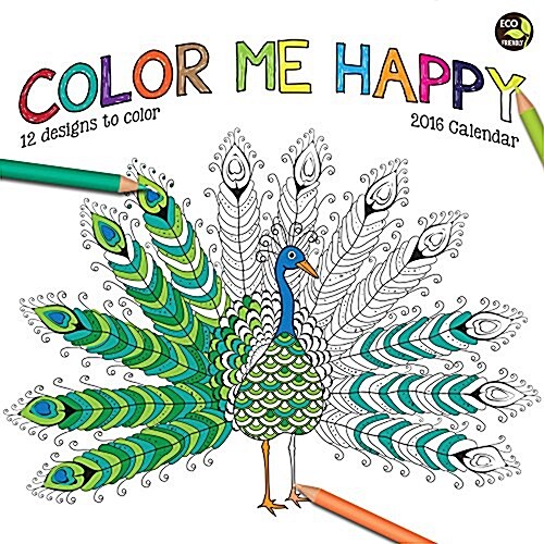 Color Me Happy Calendar (Wall, 2016)