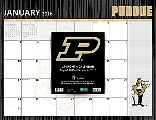 Purdue University 2016 Calendar (Calendar)