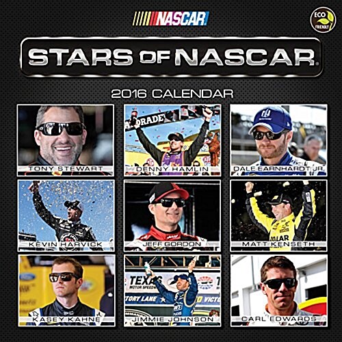 Stars of Nascar 2016 Calendar (Calendar, Wall)