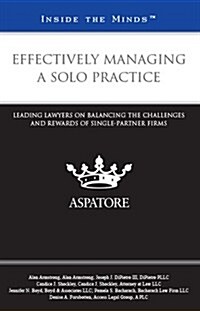 Effectively Managing a Solo Practice (Paperback)