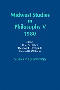 Studies in Epistemology: Volume 5 (Paperback, Minnesota Archi)