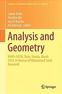 Analysis and Geometry: Mims-Ggtm, Tunis, Tunisia, March 2014. in Honour of Mohammed Salah Baouendi (Hardcover, 2015)