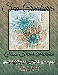 Sea Creatures Fractal Cross Stitch Pattern (Paperback)
