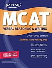 Kaplan MCAT Verbal Reasoning and Writing 2009-2010 (Paperback)