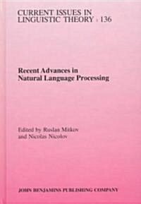 Recent Advances in Natural Language Processing (Hardcover)