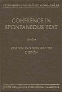 Coherence in Spontaneous Text (Paperback)