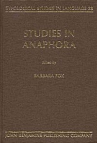 Studies in Anaphora (Hardcover)