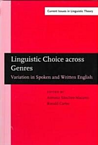 Linguistic Choice Across Genres (Hardcover)