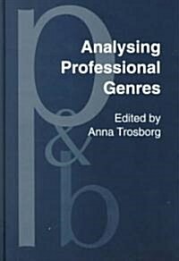 Analysing Professional Genres (Hardcover)