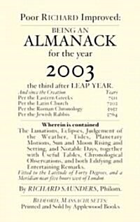 Poor Richards Almanack for 2003 (Paperback)