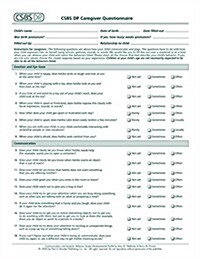 Communication and Symbolic Behavior Scales Developmental Profile (Csbs DP), First Normed Edition, Caregiver Questionnaires (Loose Leaf, ND-Assessment/C)