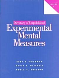 Directory of Unpublished Experimental Mental Measures Vol 7 (Paperback)