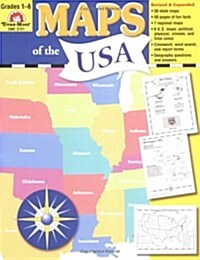 Maps of the Usa, Grade 1 - 6 Teacher Resource (Paperback)