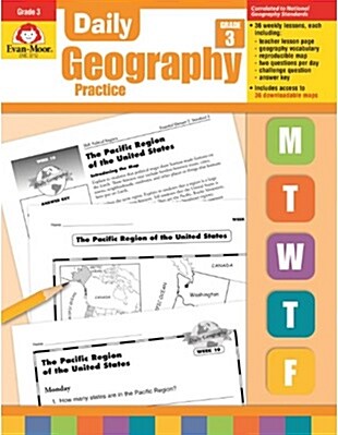 Daily Geography Practice Grade 3: EMC 3712 (Paperback, Teacher)