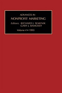 Adv in Nonprofit Marketing (Hardcover)