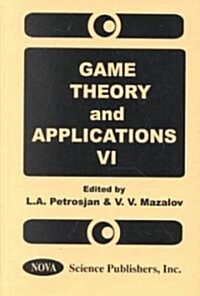 Game Theory and Applicationsv. 6 (Hardcover, UK)