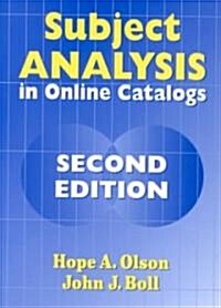 Subject Analysis in Online Catalogs (Paperback, 2)