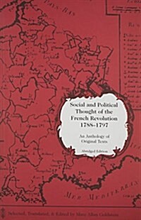 Social and Political Thought of the French Revolution, 1788-1796 (Paperback)