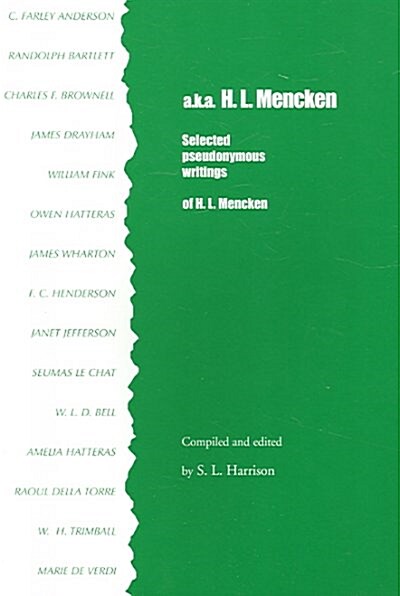 Aka H. L. Mencken (Paperback)