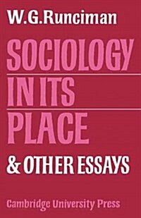 Sociology in Its Place (Paperback, 1st)
