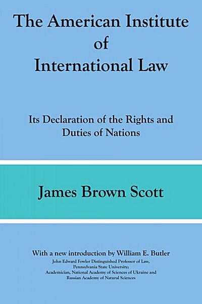 The American Institute of International Law (Paperback, Reprint)