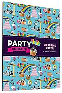 Party Animals! Wrapping Paper: 12 Sheets + 24 Gift Tags! (Other)