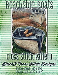 Beachside Boats Cross Stitch Pattern (Paperback)