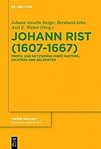 Johann Rist (1607-1667) (Hardcover)