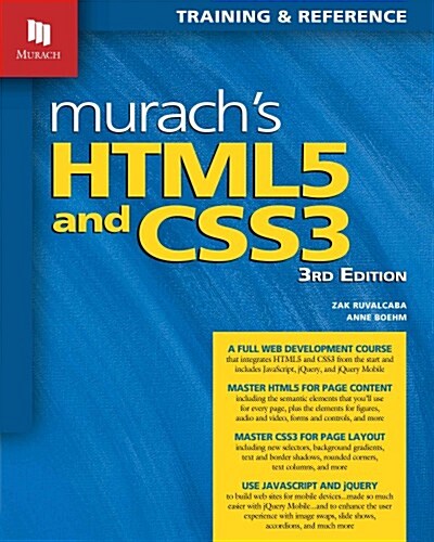 Murachs Html5 and Css3 (3rd Edition) (Paperback, 3)