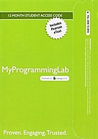 Myprogramminglab with Pearson Etext -- Access Code Card -- For Problem Solving and Program Design in C (Hardcover, 8)