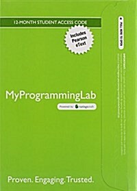 Mylab Programming with Pearson Etext -- Access Code Card -- For Absolute Java (Hardcover, 6)